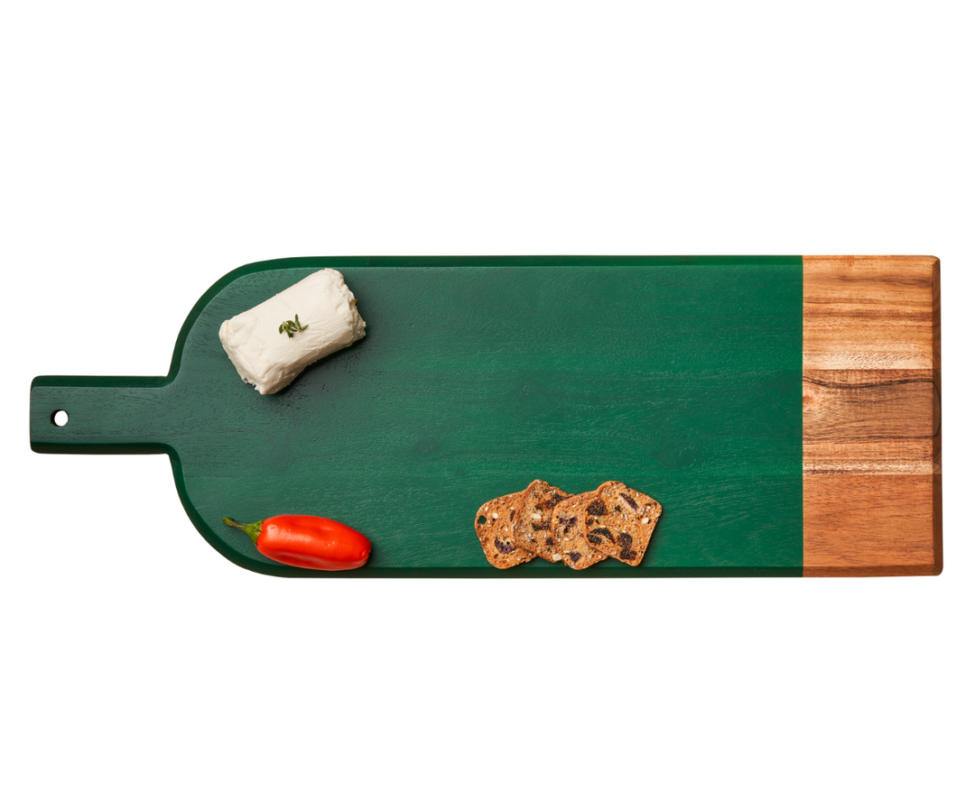 20" x 7" Acacia Bevel Board in Green