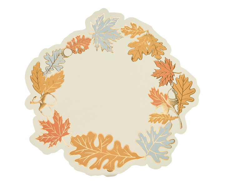 Gilded Harvest Die Cut Placemats/16ct