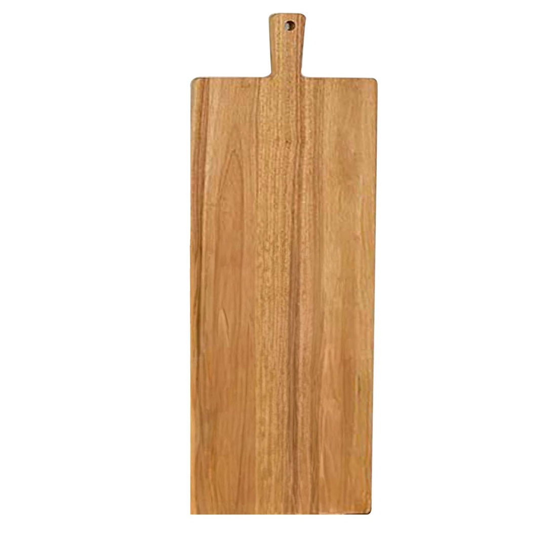 35" x 12" Rubber Wood Thick Handle Cutting Board