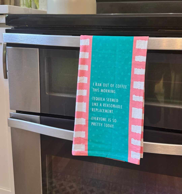 Ran Out of Coffee Dish Towel