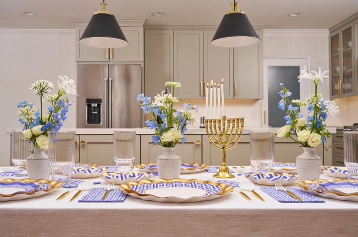 Greek Key Table Setting