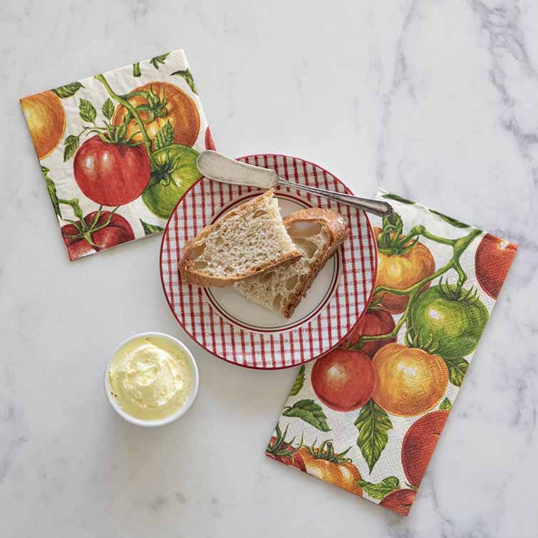 Tomato Guest Napkin - pack of 16