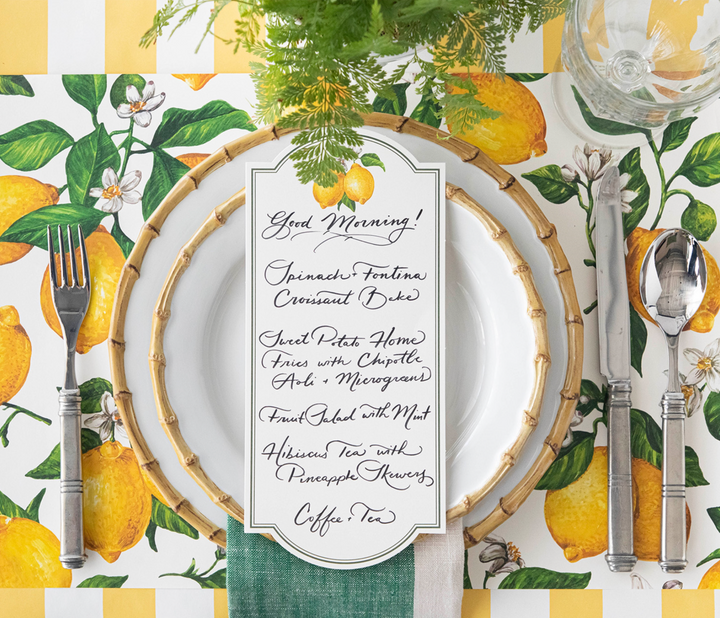 Lemon Table Card - Pack of 12