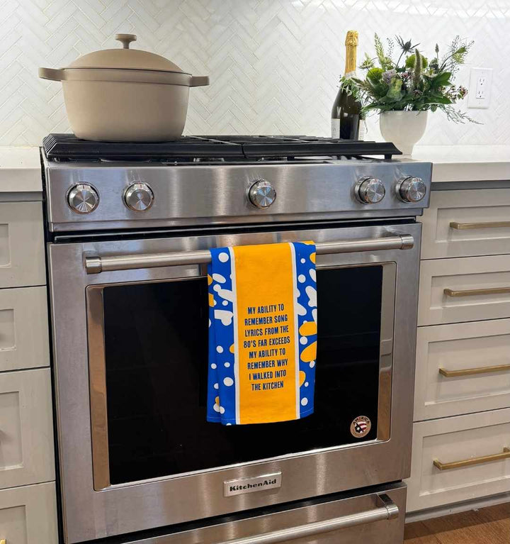 Song Lyrics Dish Towel