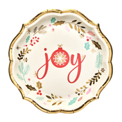 Vintage Santa Salad Plates/8pk