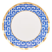 Greek Key Wavy Paper Dinner Plate/8pk