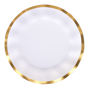 Everyday White Wavy Dinner Plate/8pk