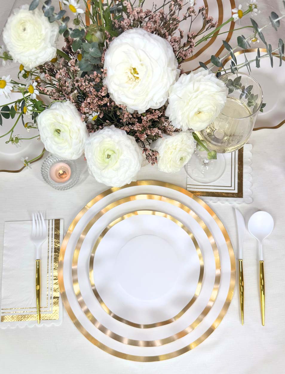 Gilded Honey Table Setting