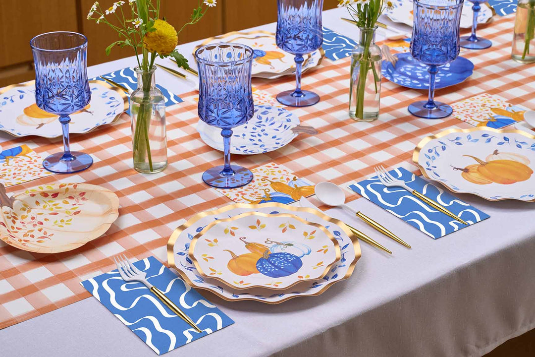 The Ultimate Thanksgiving Tablescape: Harvest Blues