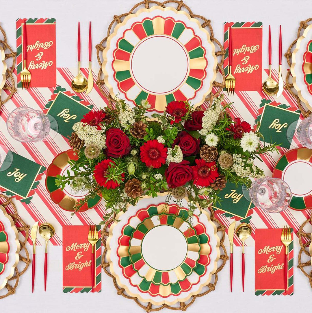 Joyful Christmas Table Setting