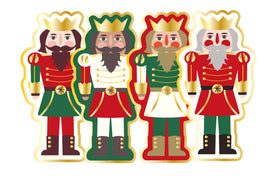 Salad Plate Nutcracker Christmas Assorted/8 pkg