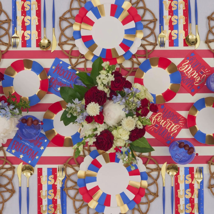 Modern Patriotic Table Setting