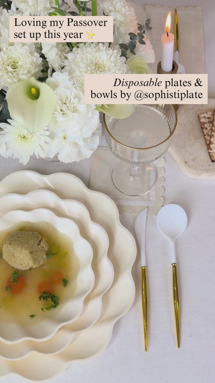 Simply Eco Extra Large Plate- Cream/8pk