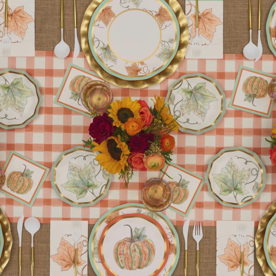 Bright & Thankful Wavy Dinner Plate/8pk