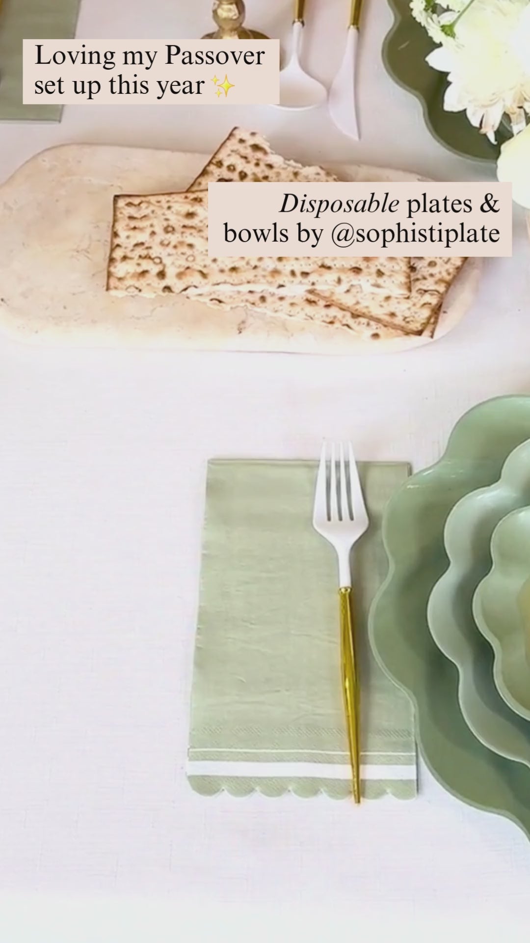 Simply Eco Salad Plate- Sage/8pk