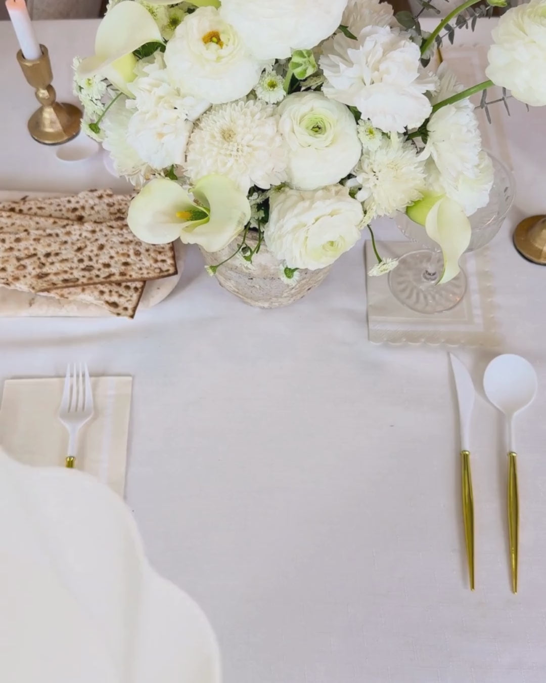 Stunning Seder Table Setting