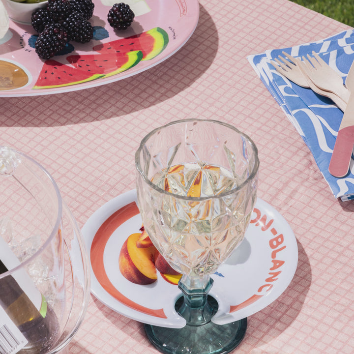Wine Holder Appetizer Plates by Meg Quinn