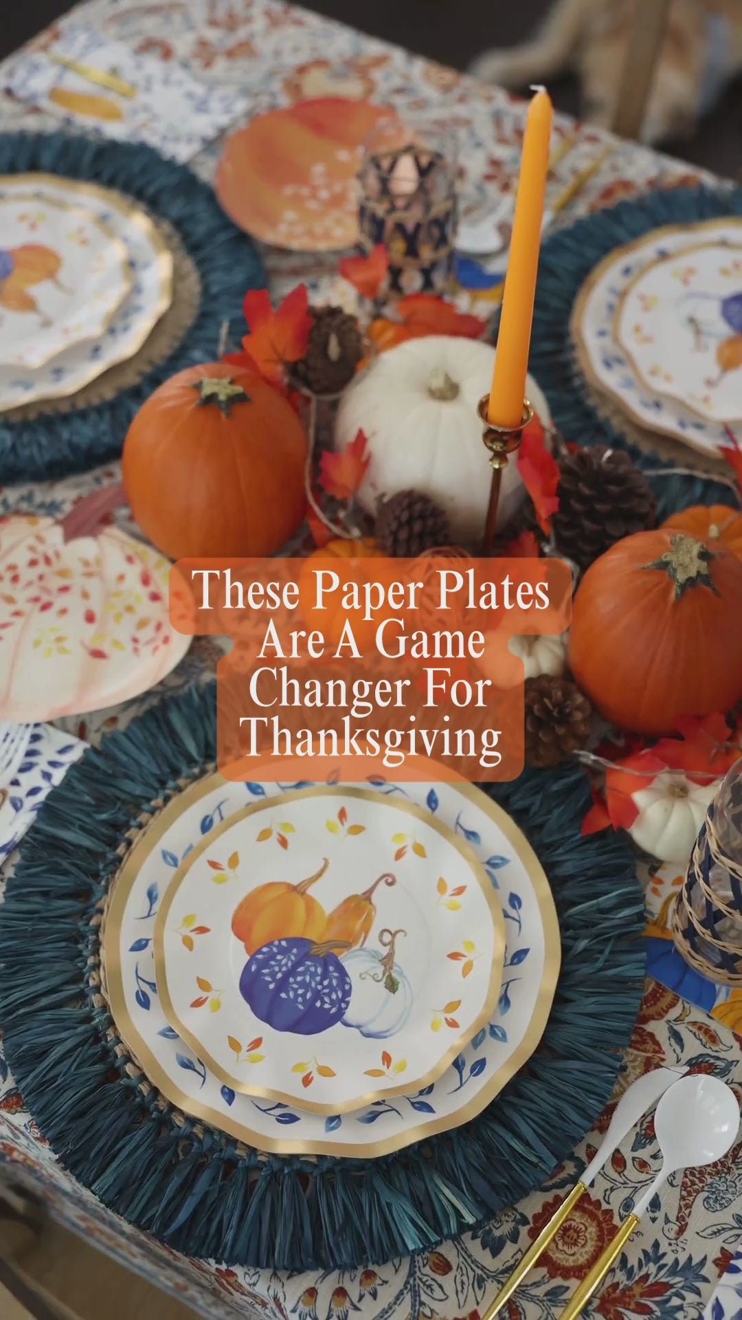 Harvest Blues Table Setting