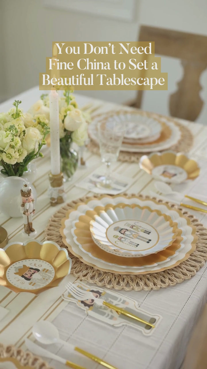 Gilded Nutcracker Table Setting