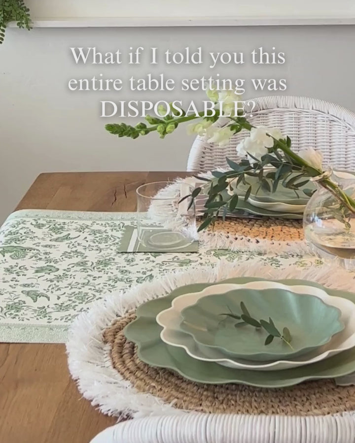 Simply Eco Salad Plate- Sage/8pk