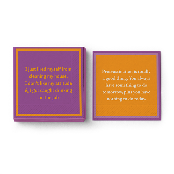 Procrastinate Napkin