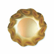Satin Gold Wavy Paper Appetizer/Dessert Bowls/8pk