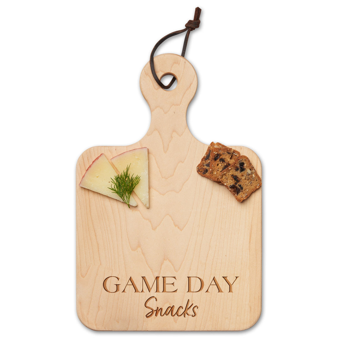 Artisan Maple Paddle Board | Game Day Snacks | 12 x 8"