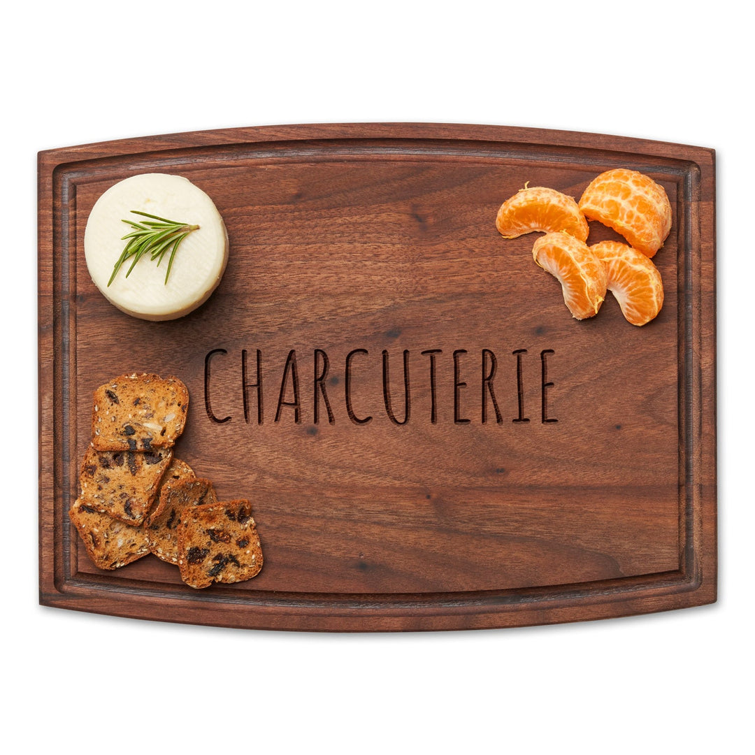 Arched Artisan Walnut Board | Charcuterie | 12 x 9"