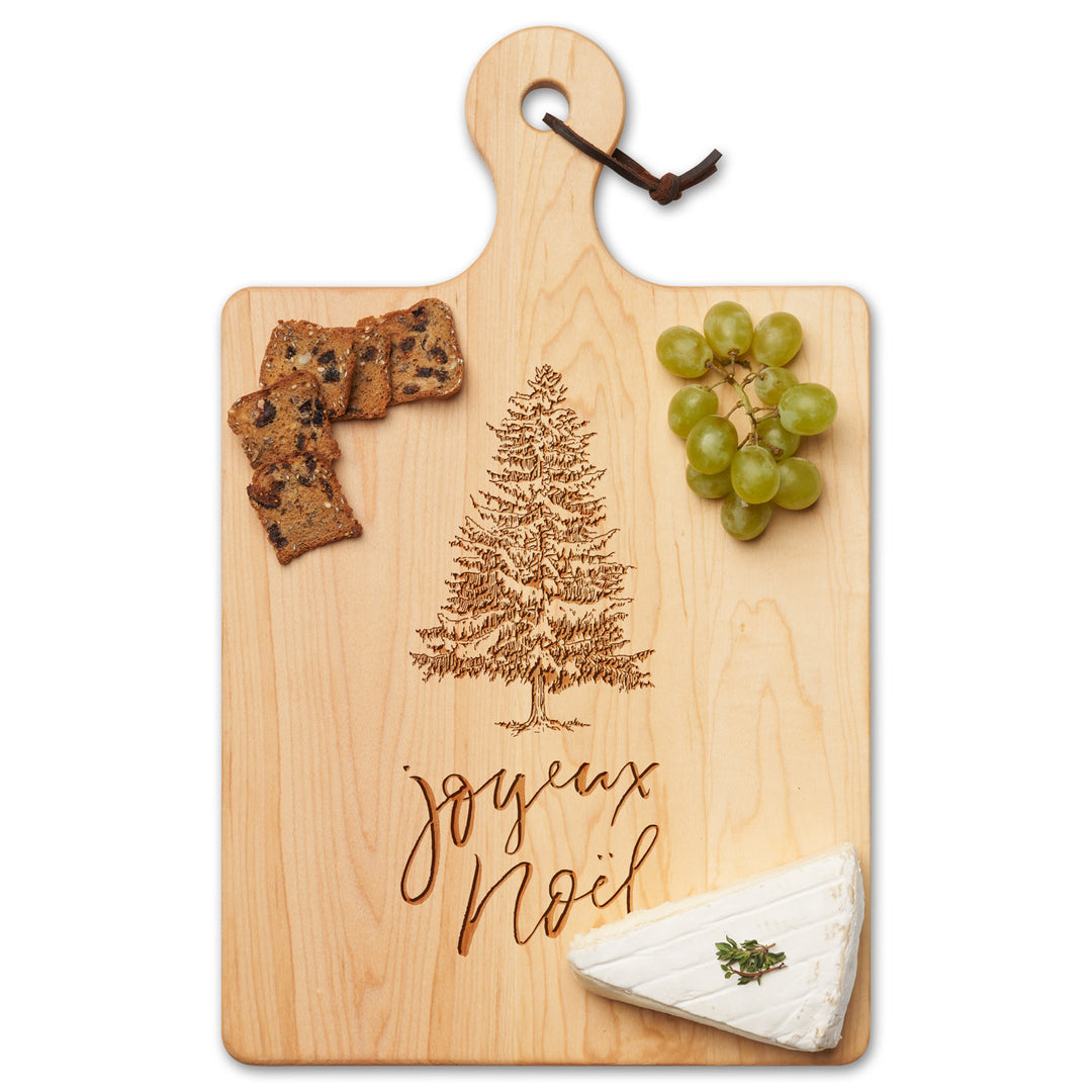 Maple Wood Cutting & Cheeseboard | Joyeux Noel | 16 x 10"