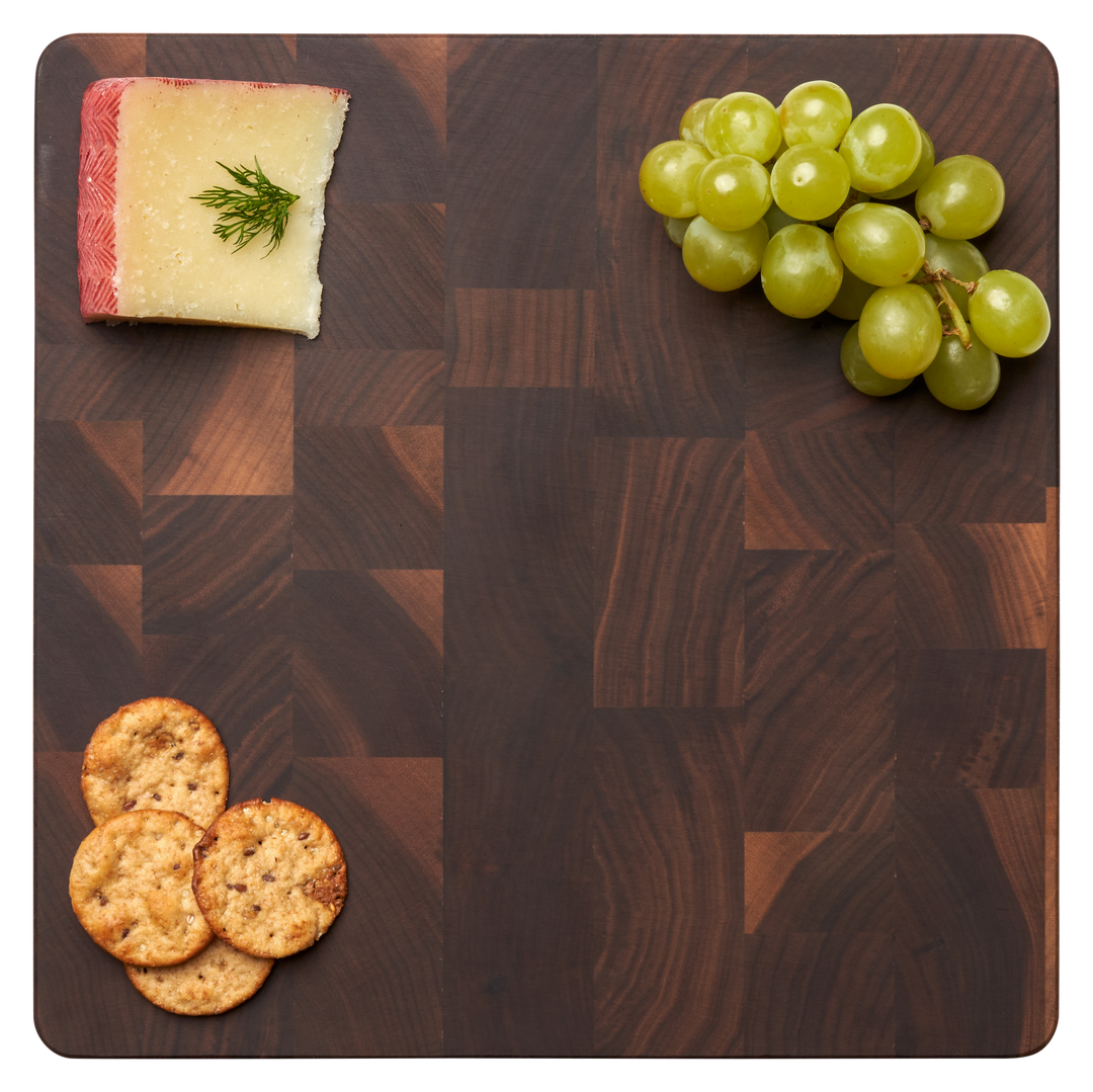 Black Walnut Butcher Block Cutting Board - 12" x 12"