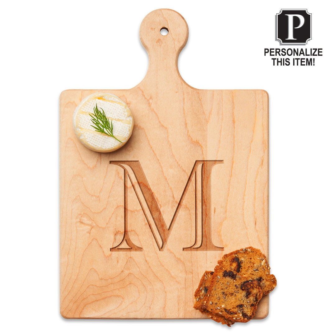 Personalize Artisan Maple Paddle Board with Spreader | Initial | 9" x 6"