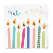 Lunch Napkin Birthday Candles 2 Ply/16pk