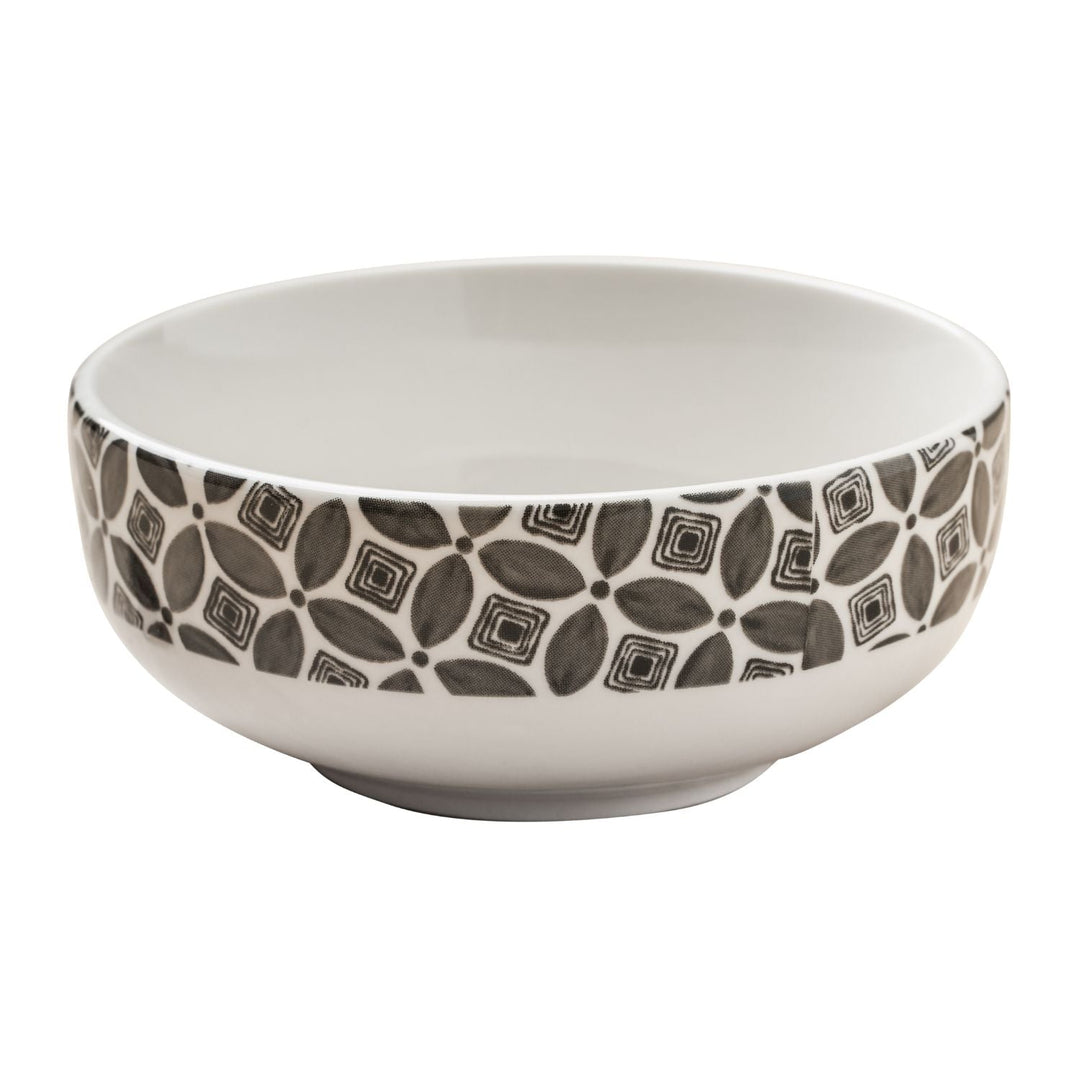 Ceramic Appetizer Bowl | Black and White | 4"