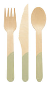 Wood Cutlery Sage - 24 pk