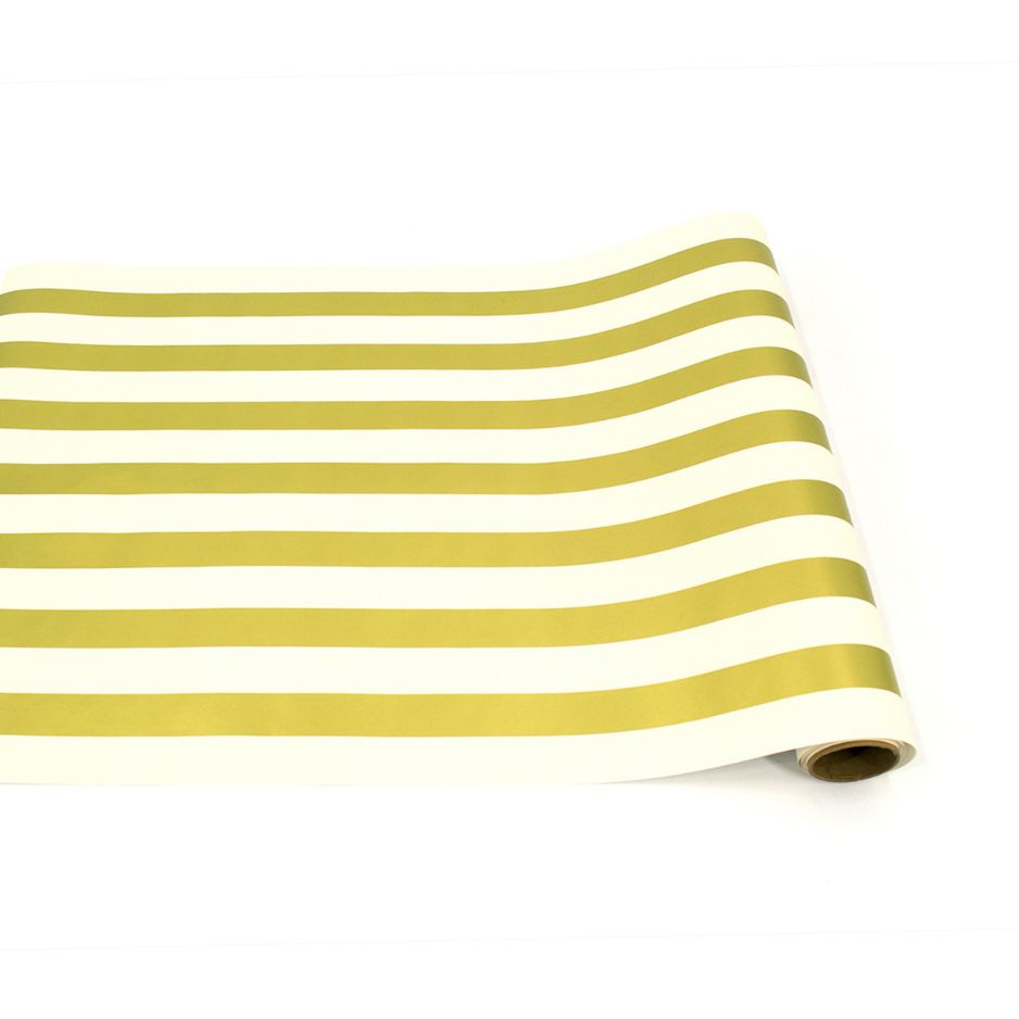 Gold Classic Stripe Runner - 20" x 25'