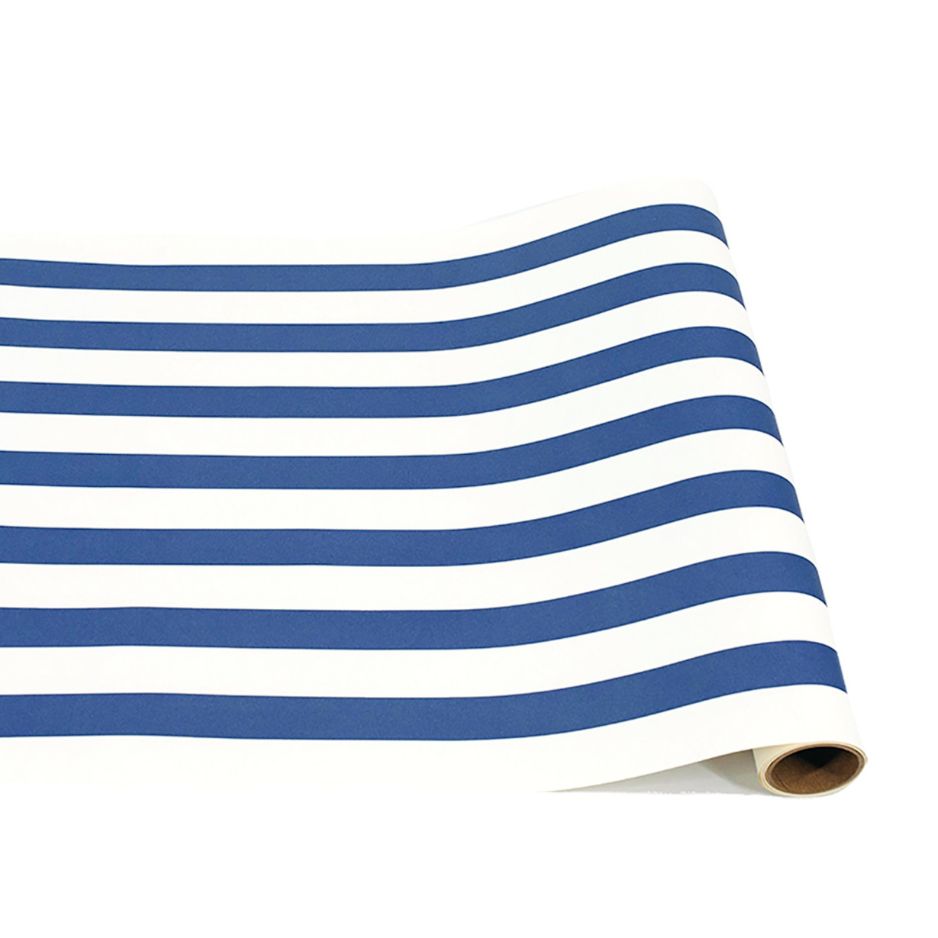 Navy Classic Stripe Runner - 20" x 25'