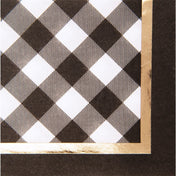 Black Buffalo Check Paper Cocktail Napkin/20pk
