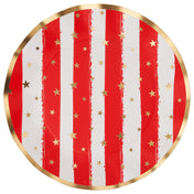 Wavy Dinner Plate Patriotic Confetti/8ct