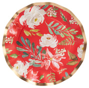 Dinner Plate Winter Blossom Foil/8pk
