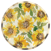 Salad Plate Sunflower Foil/8pk