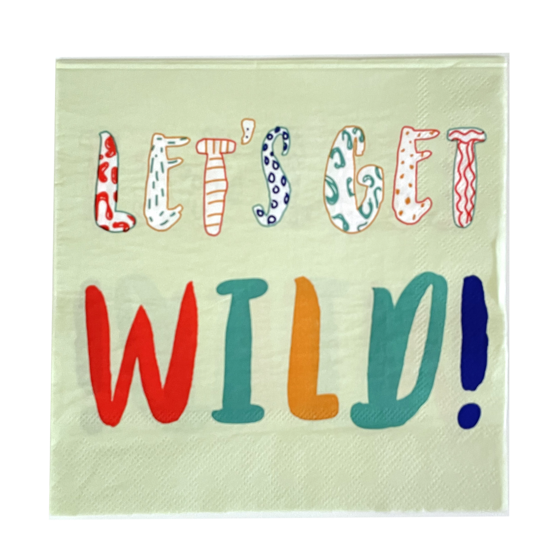 Die-Cut Lunch Napkin Party Animal 2 Ply/16pk