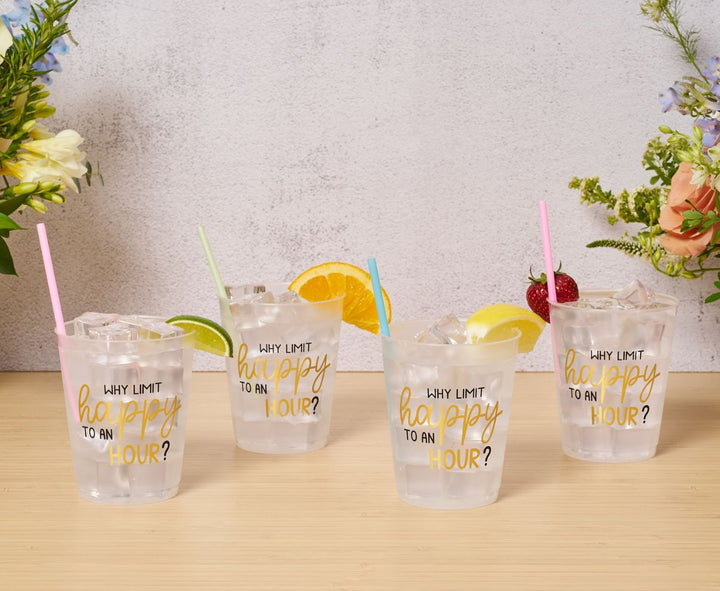 Cocktail Cheers Frost Flex Cups/8pk - Why Limit Happy Hour
