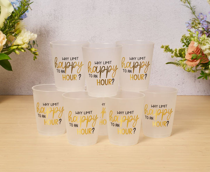 Cocktail Cheers Frost Flex Cups/8pk - Why Limit Happy Hour