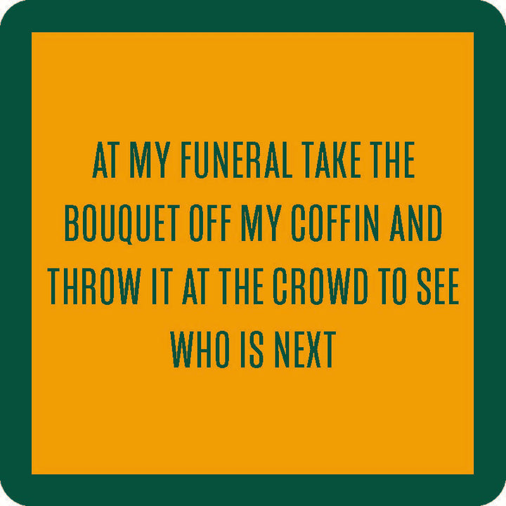 Funeral Bouquet Coaster