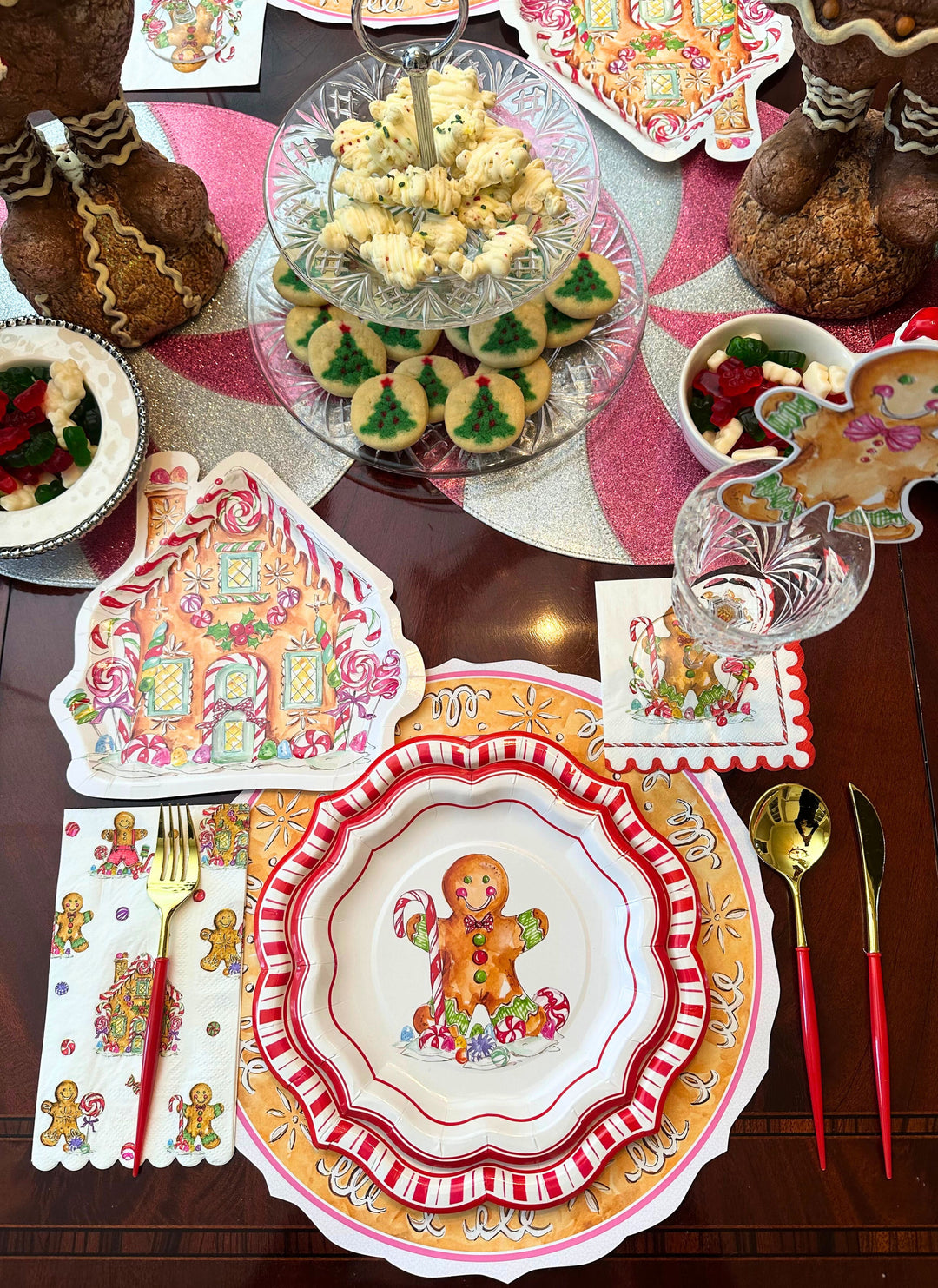 Gingerbread Table Setting