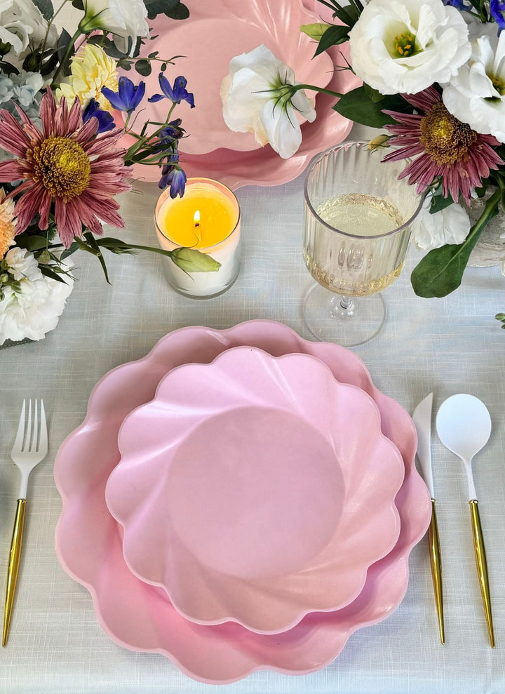 Simply Eco Salad Plate- Blush/8pkg