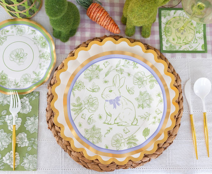 Easter Toile Dinner Plates/8pk
