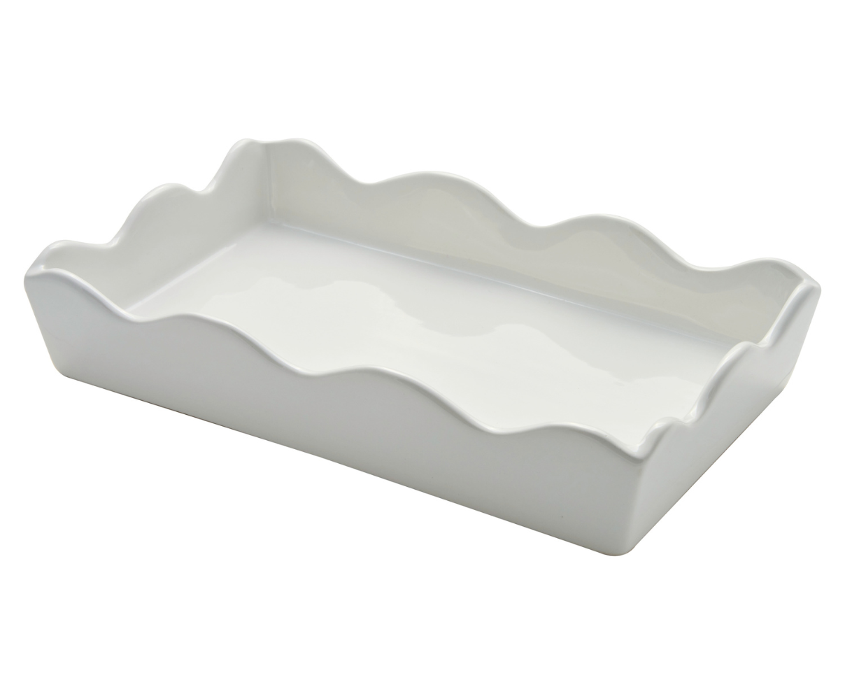 Sophistiplate Ceramic Guest Towel Napkin Tray - Thumbnail 3