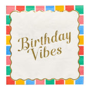'Birthday Vibes' Cocktail Napkins/26pk