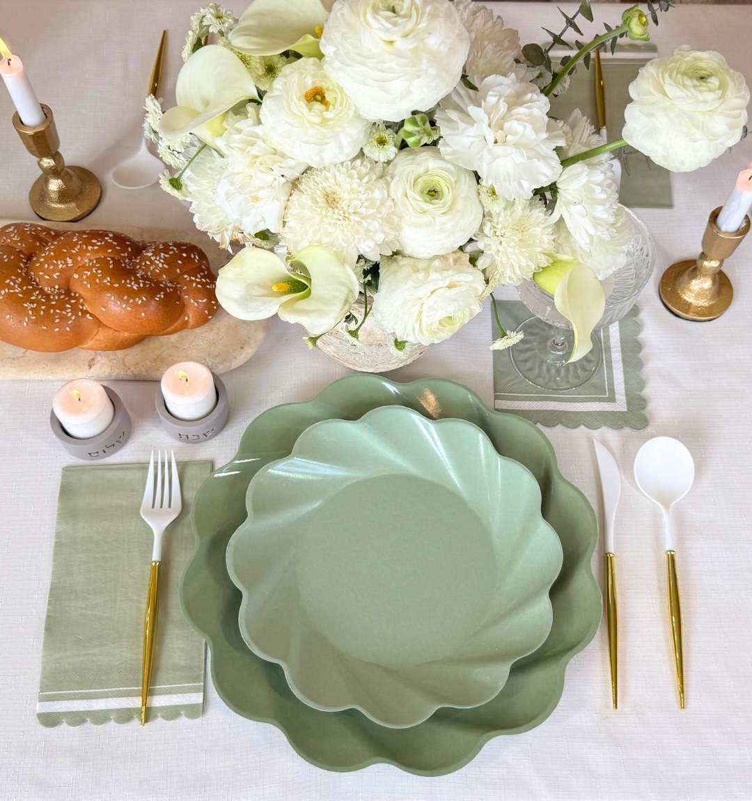 Simply Eco Dinner Plate- Sage/8pkg – Sophistiplate LLC